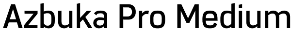 Azbuka Pro Medium Font