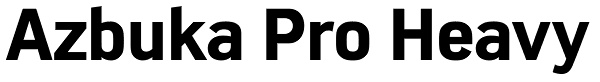 Azbuka Pro Heavy Font