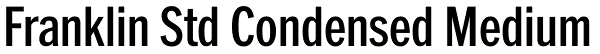 Franklin Std Condensed Medium Font