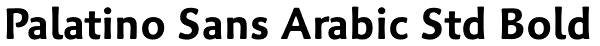 Palatino Sans Arabic Std Bold Font