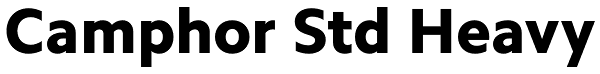 Camphor Std Heavy Font