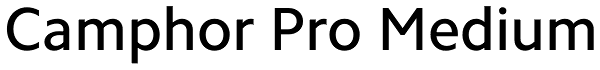 Camphor Pro Medium Font