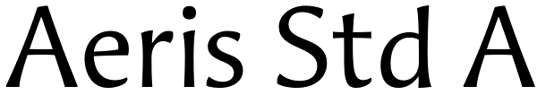 Aeris Std A Font