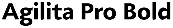 Agilita Pro Bold Font