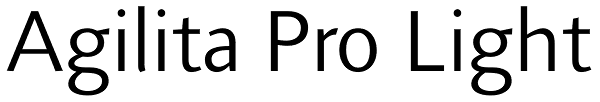 Agilita Pro Light Font