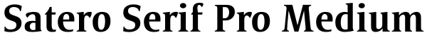 Satero Serif Pro Medium Font