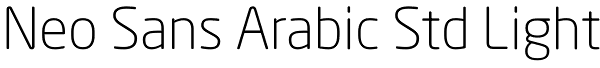 Neo Sans Arabic Std Light Font