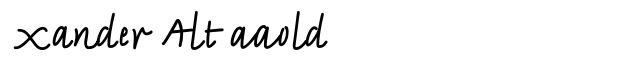 Xander Alt Bold Font