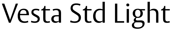 Vesta Std Light Font