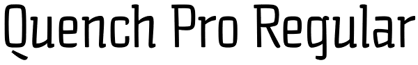 Quench Pro Regular Font