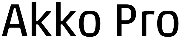 Akko Pro Font