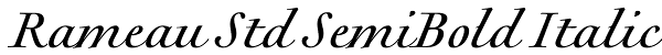 Rameau Std SemiBold Italic Font