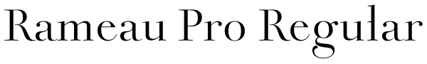 Rameau Pro Regular Font