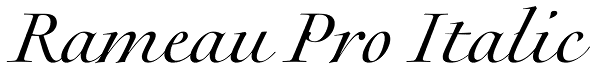 Rameau Pro Italic Font