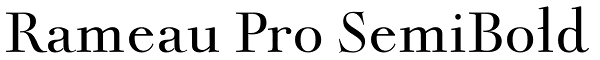 Rameau Pro SemiBold Font