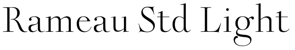 Rameau Std Light Font