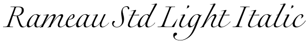 Rameau Std Light Italic Font