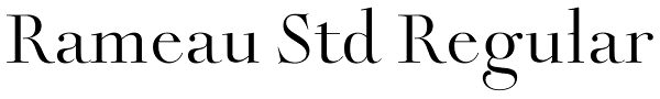 Rameau Std Regular Font