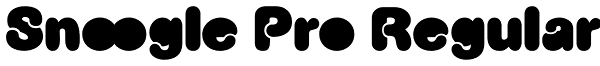 Snoogle Pro Regular Font