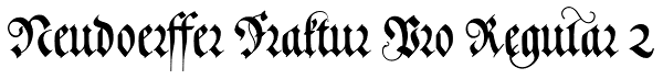 Neudoerffer Fraktur Pro Regular 2 Font