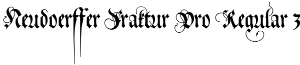 Neudoerffer Fraktur Pro Regular 3 Font