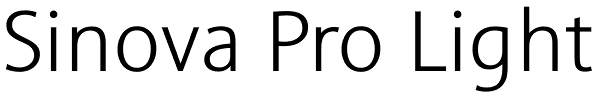 Sinova Pro Light Font