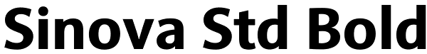 Sinova Std Bold Font