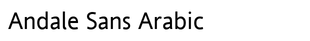 Andale Sans Arabic Font