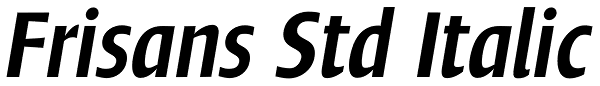 Frisans Std Italic Font