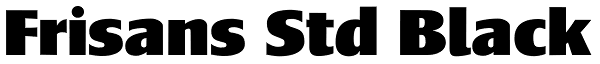 Frisans Std Black Font