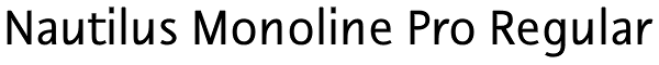 Nautilus Monoline Pro Regular Font