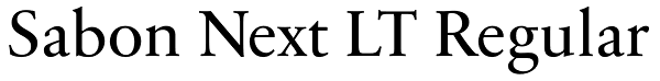 Sabon Next LT Regular Font