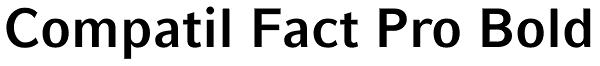 Compatil Fact Pro Bold Font