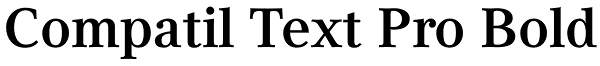 Compatil Text Pro Bold Font