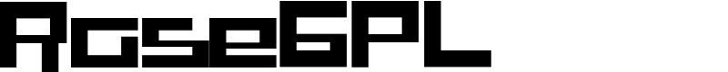 RaseGPL Font