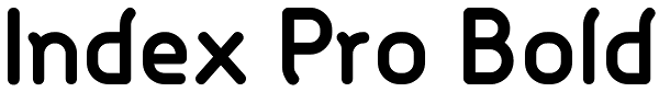 Index Pro Bold Font