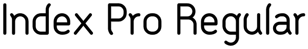 Index Pro Regular Font