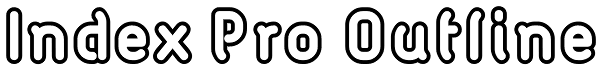 Index Pro Outline Font