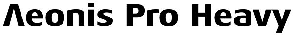 Aeonis Pro Heavy Font