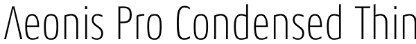 Aeonis Pro Condensed Thin Font