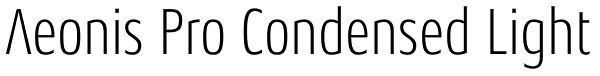 Aeonis Pro Condensed Light Font