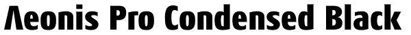 Aeonis Pro Condensed Black Font