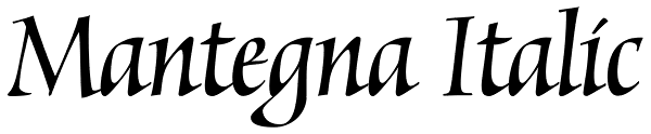 Mantegna Italic Font