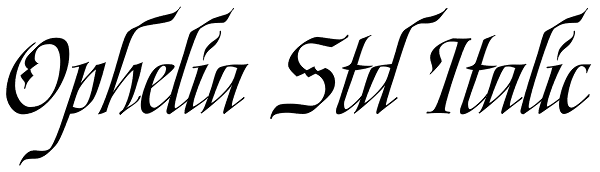 Ophelia Std Italic Font