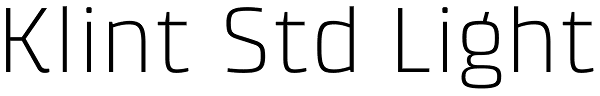 Klint Std Light Font