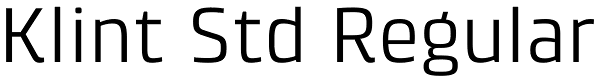 Klint Std Regular Font