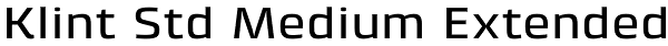 Klint Std Medium Extended Font