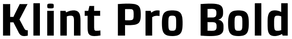 Klint Pro Bold Font