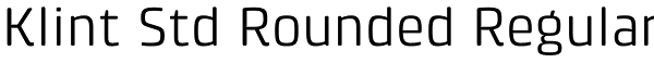 Klint Std Rounded Regular Font