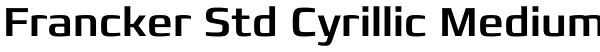 Francker Std Cyrillic Medium Font